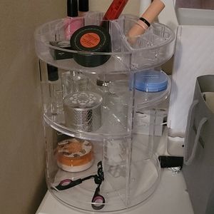 Makeup turnstile organizer clear